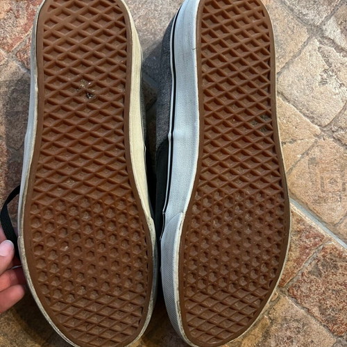 Vans men's shoes used, gray, size 44.5
