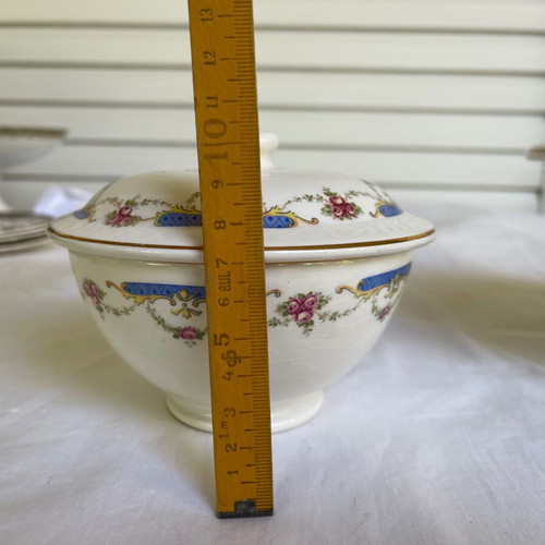 Set of 2 used Ditmar Urbach porcelain bowls/fondue pots