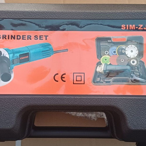 Electric Angle Grinder 125mm 750W with 6 Speeds in Plastic Case