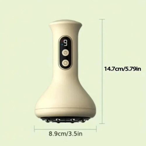 Electric massager new with 9 speeds, heating function and 8 steel balls