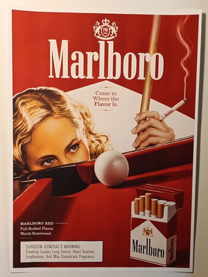 Marlboro A4 poster, matte photo paper