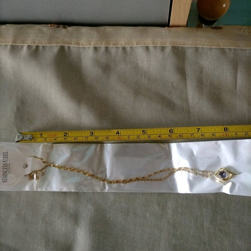 Silver chain with yellow jewelry new