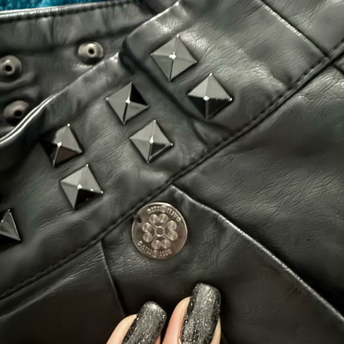 Attrattivo leather skirt size S like new, black