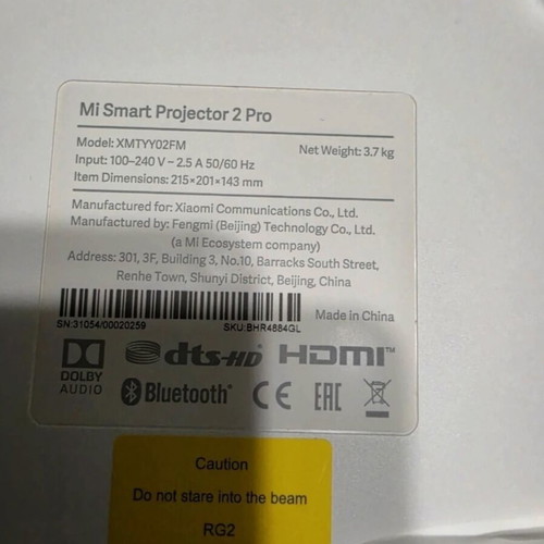 Mi Smart Projector 2 Pro like new
