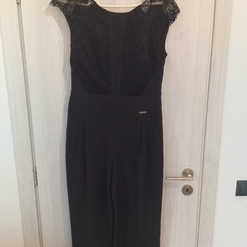 Passager women's jumpsuit size 40 like new, black with lace