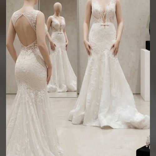 Milla Nova Jacqueline Wedding Dress like new, white, size S