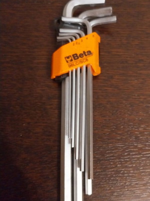 Beta 96LC/SC8 Hex Key Set new with ergonomic case