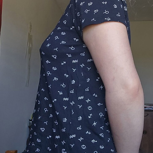 Primark zodiac sign t-shirt, black, XS
