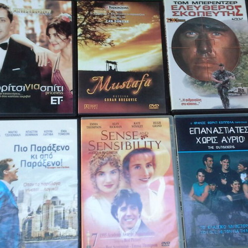DVD set of 6 movies like new