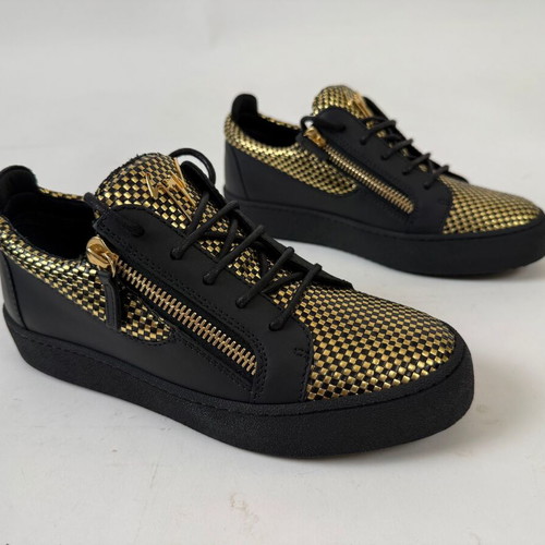 Giuseppe Zanotti May London men's shoes new, black and gold, size 39-40