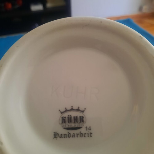Bavarian Beer Stein like new with coat of arms, 24 cm