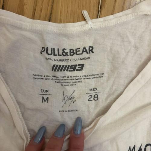 Pull & Bear Marc Marquez MM93 Tank Top like new, off-white