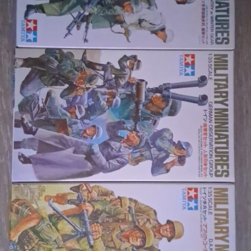Tamiya WW2 plastic model 3-kit pack