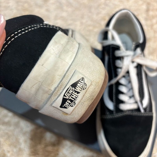 Vans sneaker used, size 38, black and white platform