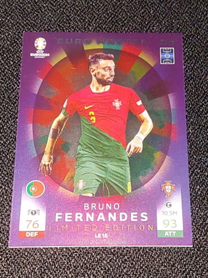 Bruno Fernandes limited edition κάρτα Euro 24 Topps Match Attax σαν καινούργιο