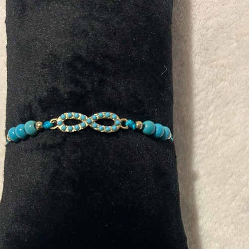 Bohemian Style Handmade Bracelets Set of 6 Turquoise with Evil Eye