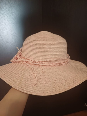 Hat pink new, one size