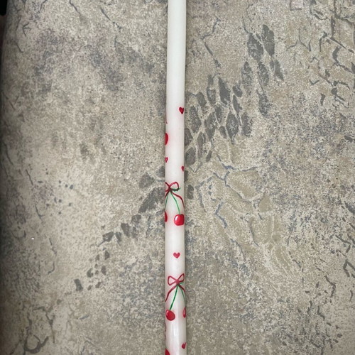 Handmade candle like new, hand-painted with box