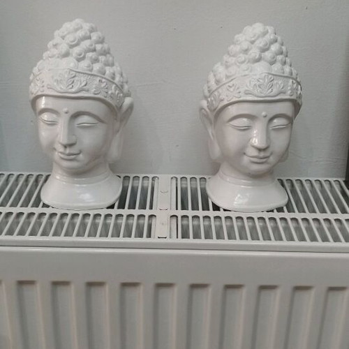Decorative ceramic Buddha new 19x11cm set of 2 pieces