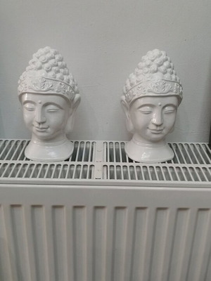 Decorative ceramic Buddha new 19x11cm set of 2 pieces