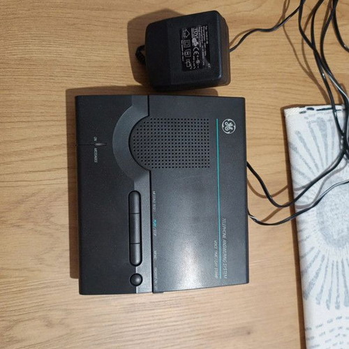 Vintage GE Answering Machine GE Single Microcassette Answerer (Model 2-9815)