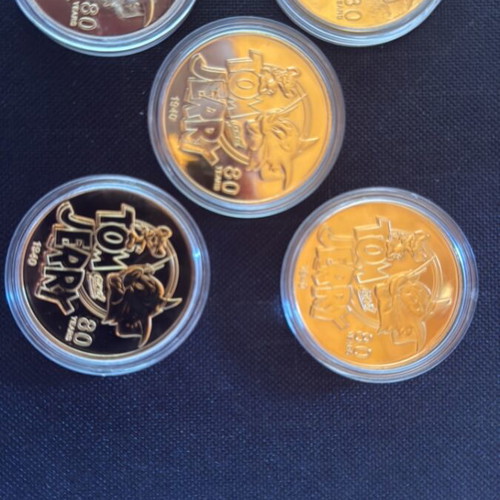 Tom & Jerry 80 Years Commemorative Gold-Plated Coins New