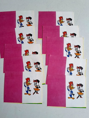 Children's party invitations from the 80s new, pack of 10