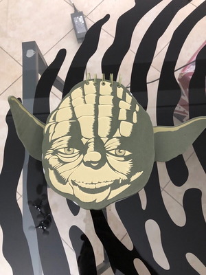 Star Wars Yoda Head Figure Note Book 2012 like new