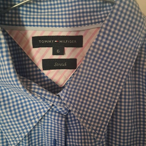 Tommy Hilfiger shirt used, size 42, white and blue