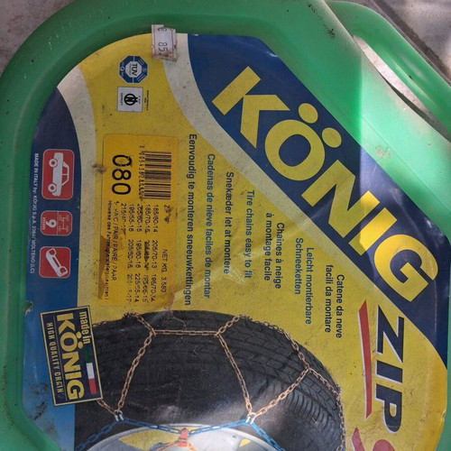 Αλυσίδες καινούργιες απάτητες για χιόνι König Zip 9