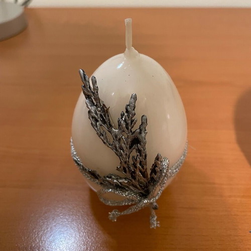 Easter candles new, egg-shaped, set of 2