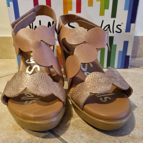 Oh My Sandals leather sandals like new, size 37, beige