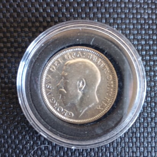 British silver coin 6p 1925 used