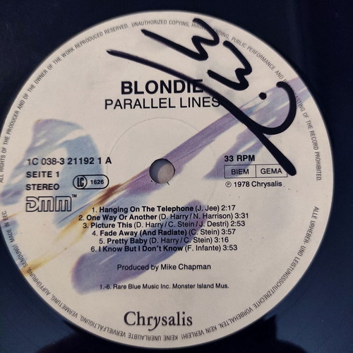 Blondie Parallel Lines 12'' Vinyl LP used, Greek pressing