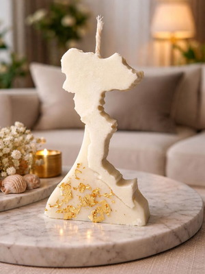 Corfu Island Candle χειροποίητο κερί σόγιας 100% φυσικό, αρωματικό