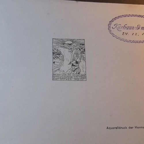 Höhenkurort Semmering Art Album used, 12 original prints from 1924