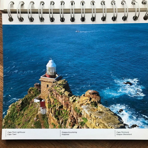Calendar 1995 used, South Africa - A world in one country retro
