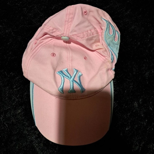 Hat pink with gift thermos used
