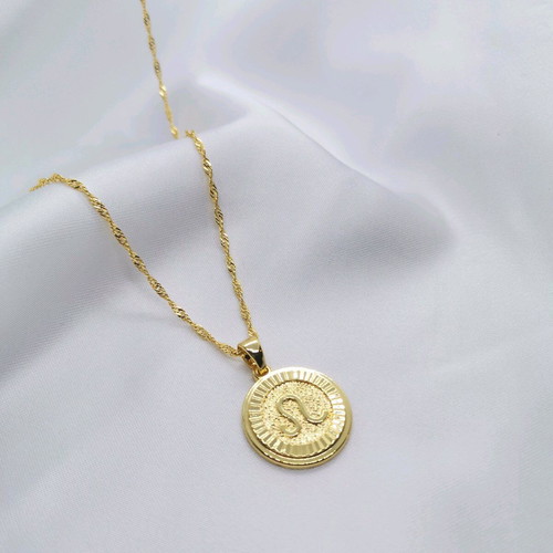 Leo Zodiac Necklace 18K Gold Plated New