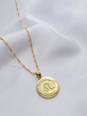 Leo Zodiac Necklace Gold Plated 18K New