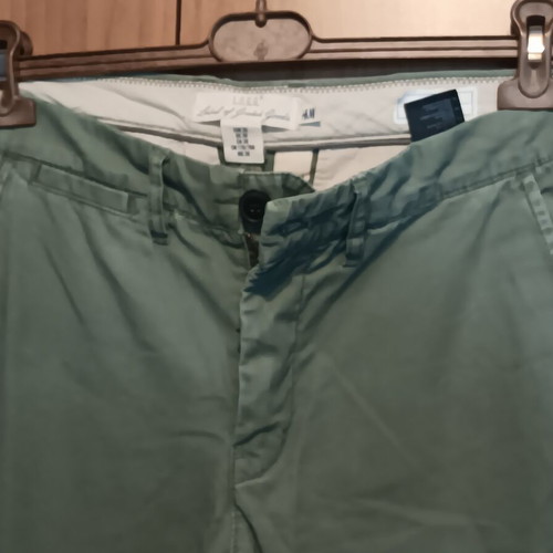 H&M l.o.g.g. cotton pants, green, size medium/small