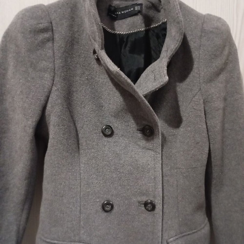 Zara long gray coat like new, size XS