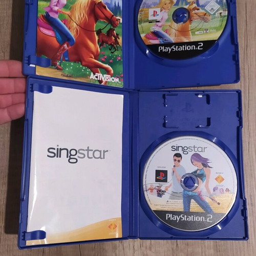 PlayStation 2 games used collection including Singstar and Sonic