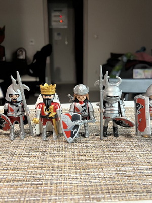 Playmobil ιππότες πακέτο σαν καινούργιο, κόκκινος γεράκι και ταύροι