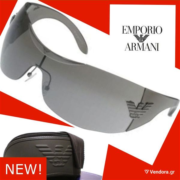  gialia iliou antrika andrika ginekia maska afthentika Authentic Emporio Armani Men's Women's Vntage Sunglasses Unisex Bandage mask EA9205/S T4Z 105