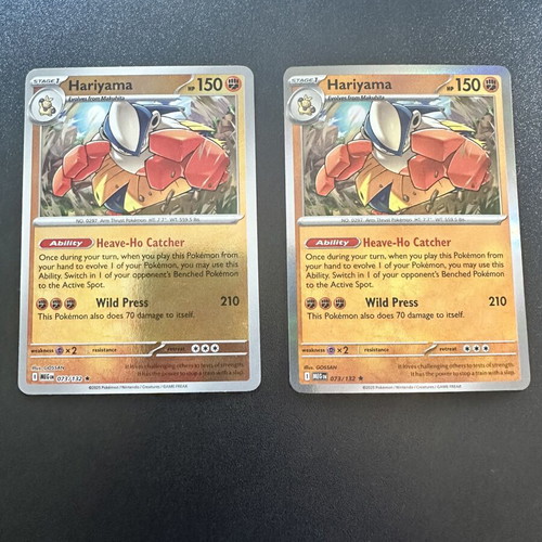 Hariyama 073/132 Mega Evolution Holo Pokemon card