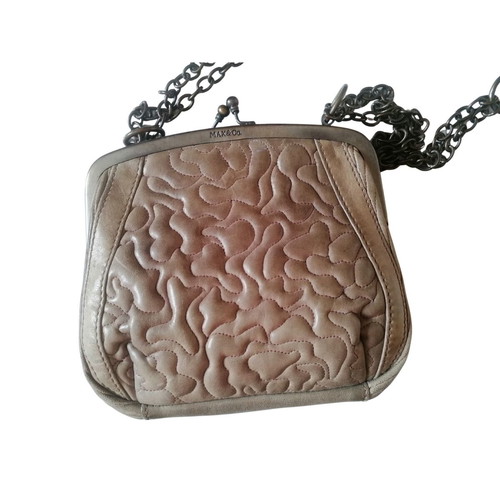 Max&Co Crossbody Bag used, beige with chain and quilted design