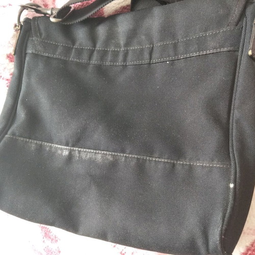 Calvin Klein Jeans shoulder bag used, black, synthetic with leather details