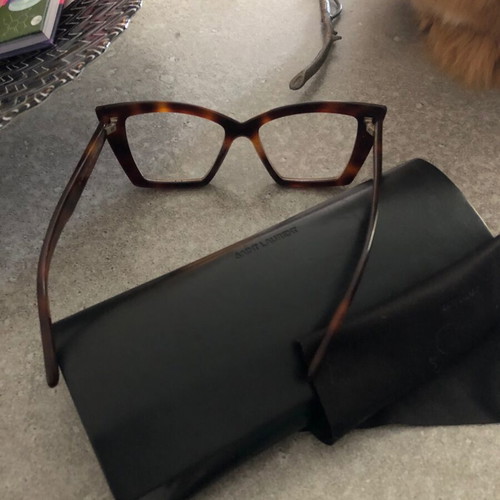 Saint Laurent glasses with presbyopia lenses like new, brown
