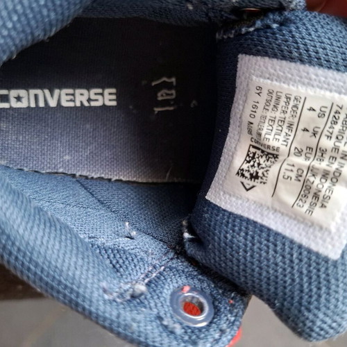 Converse All Star baby shoes used, size 20